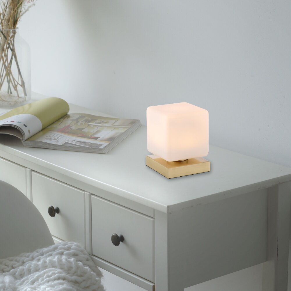 Paul Neuhaus DADOA Lampada da tavolo LED Ottone, 1-Luce main product photo
