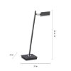 Paul Neuhaus PURE-MIRA Lampada da tavolo LED Nero, 1-Luce, Telecomando