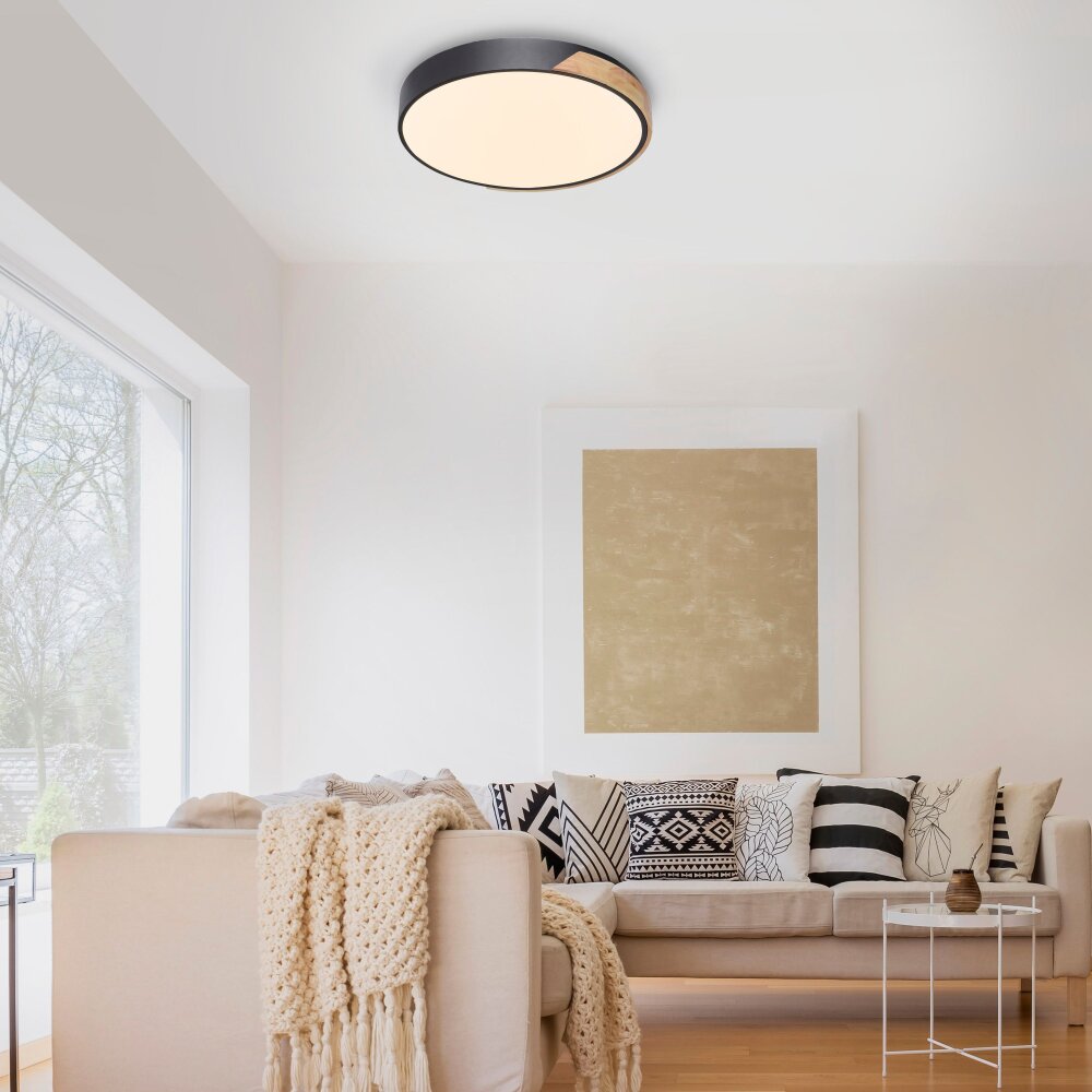Paul Neuhaus Q-BILA Plafoniera LED Écru, Nero, 1-Luce, Telecomando main product photo