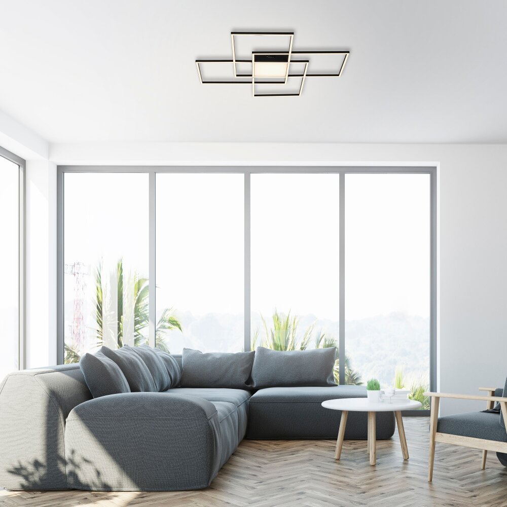 Paul Neuhaus Q-ASMIN Plafoniera LED Nero, 1-Luce, Telecomando main product photo