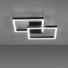 Paul Neuhaus Q-MARKO Plafoniera LED Nero, 1-Luce, Telecomando, Cambia colore