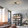 Paul Neuhaus Q-MARKO Plafoniera LED Nero, 1-Luce, Telecomando, Cambia colore