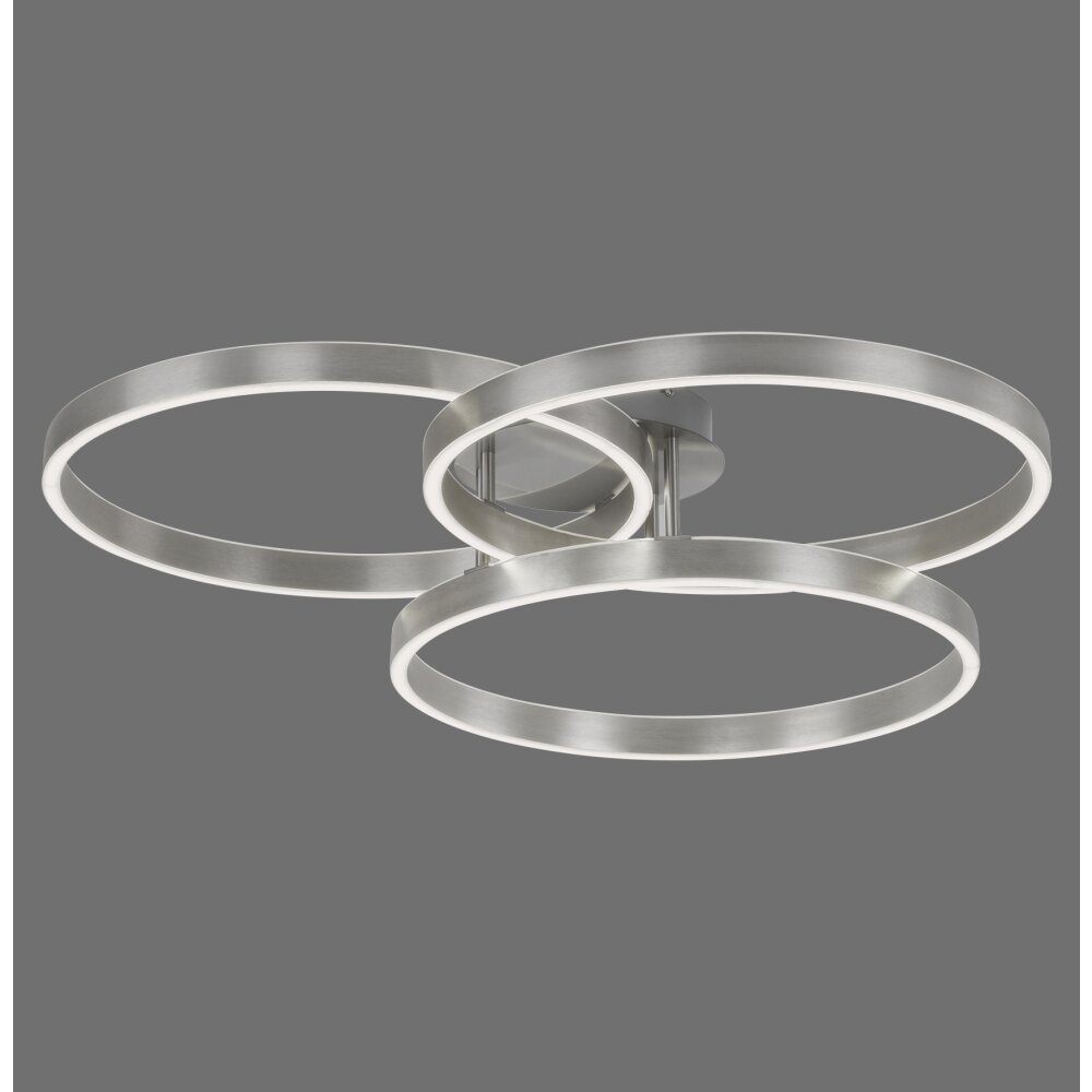 Paul Neuhaus PAAN Plafoniera LED Acciaio satinato, 1-Luce, Telecomando