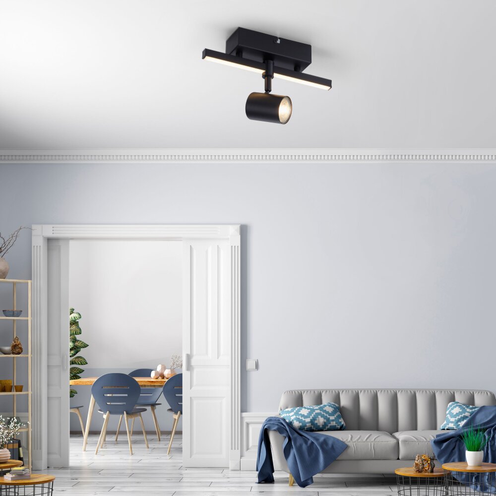Paul Neuhaus BARIK Applique LED Nero, 1-Luce main product photo