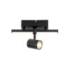 Paul Neuhaus BARIK Applique LED Nero, 1-Luce