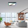 Paul Neuhaus SERPENT Plafoniera LED Nero, 1-Luce, Telecomando, Cambia colore