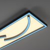 Paul Neuhaus SERPENT Plafoniera LED Nero, 1-Luce, Telecomando, Cambia colore