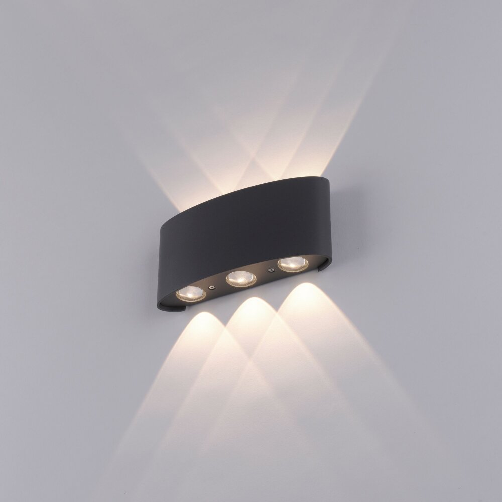 Paul Neuhaus CARLO Applique LED Antracite, 6-Luci