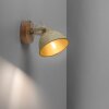 Leuchten-Direkt SAMIA Applique Legno scuro, 1-Luce