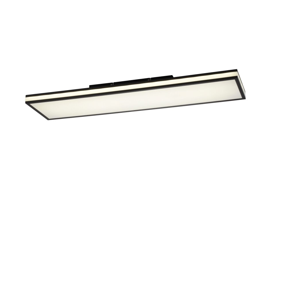 Leuchten-Direkt MARIO BLACK Plafoniera LED Nero, 1-Luce, Telecomando, Cambia colore main product photo