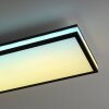 Leuchten-Direkt MARIO BLACK Plafoniera LED Nero, 1-Luce, Telecomando, Cambia colore