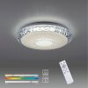 Leuchten-Direkt LUCCA Plafoniera LED Bianco, 1-Luce, Telecomando