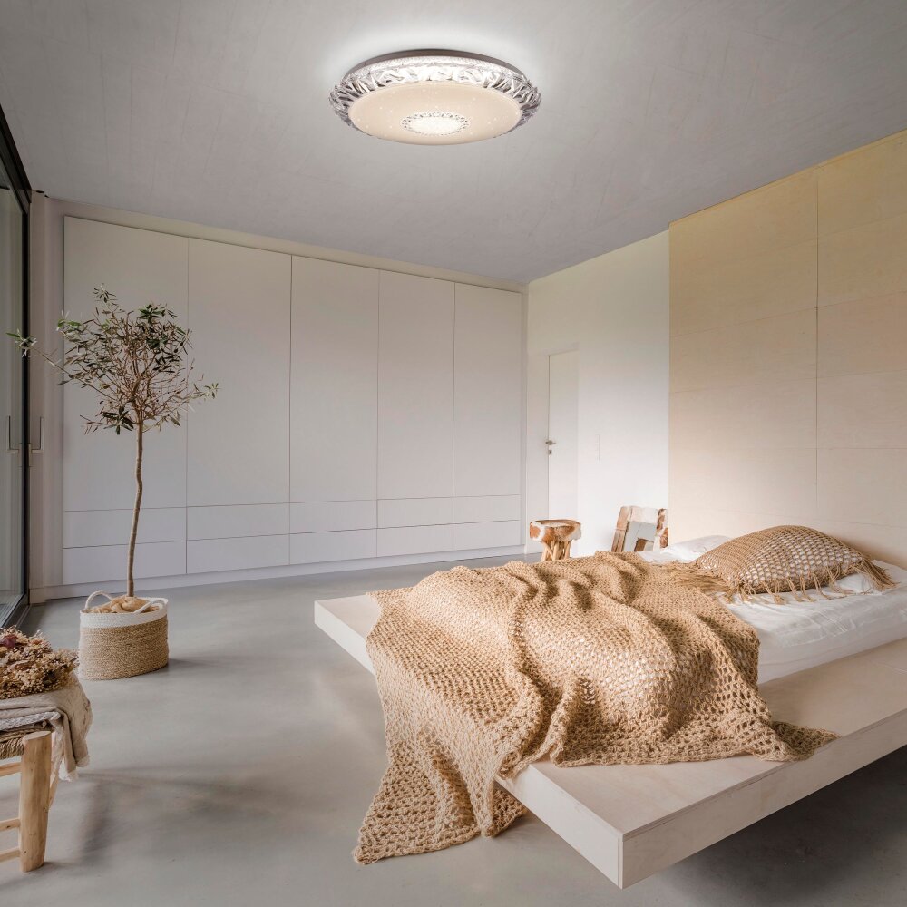 Leuchten-Direkt LUCCA Plafoniera LED Bianco, 1-Luce, Telecomando main product photo