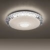 Leuchten-Direkt LUCCA Plafoniera LED Bianco, 1-Luce, Telecomando