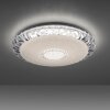 Leuchten-Direkt LUCCA Plafoniera LED Bianco, 1-Luce, Telecomando