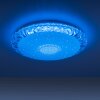 Leuchten-Direkt LUCCA Plafoniera LED Bianco, 1-Luce, Telecomando