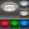 Leuchten-Direkt LUCCA Plafoniera LED Bianco, 1-Luce, Telecomando