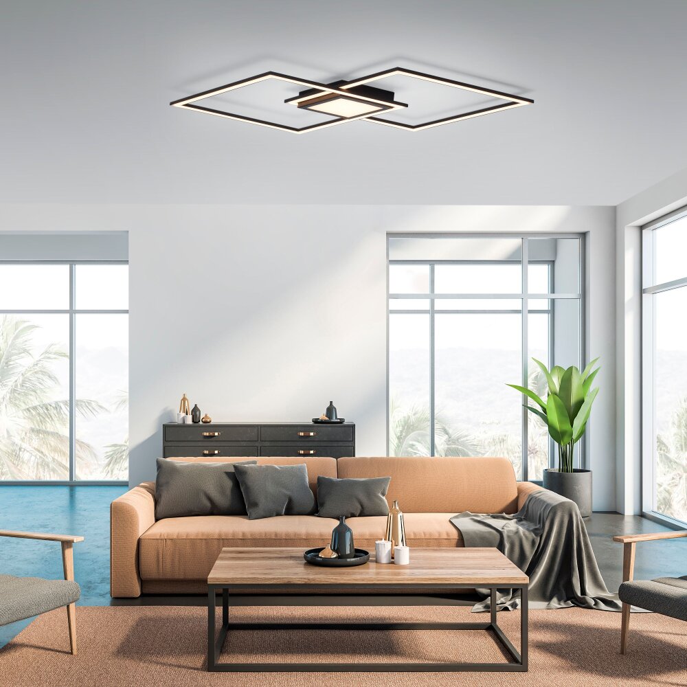 Leuchten-Direkt ASMIN Plafoniera LED Nero, 1-Luce main product photo