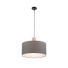 Leuchten-Direkt LINEN Lampadario a sospensione Écru, Nero, 1-Luce