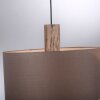 Leuchten-Direkt LINEN Lampadario a sospensione Écru, Nero, 1-Luce