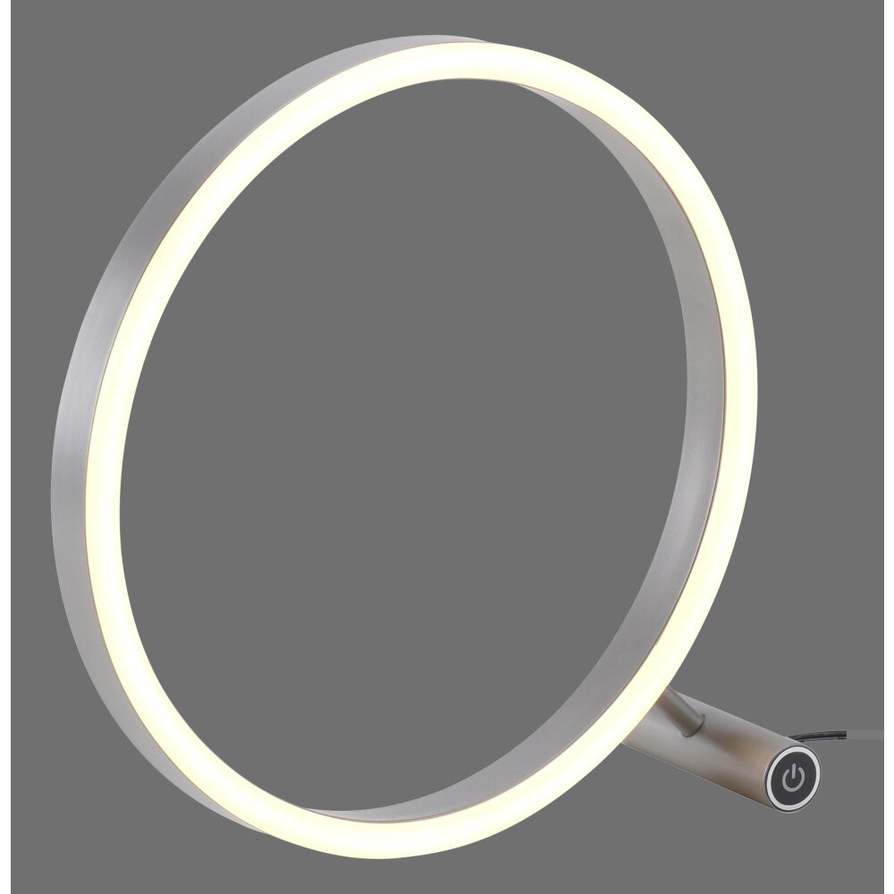 Leuchten-Direkt RITUS Lampada da tavolo LED Alluminio, 1-Luce