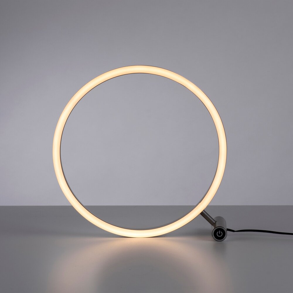 Leuchten-Direkt RITUS Lampada da tavolo LED Alluminio, 1-Luce