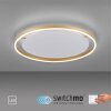 Leuchten-Direkt RITUS Plafoniera LED Ottone, 1-Luce