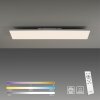 Leuchten-Direkt CONRAD Plafoniera LED Bianco, 2-Luci, Telecomando, Cambia colore