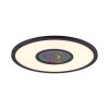 Leuchten-Direkt ASTRO Plafoniera LED Nero, 2-Luci, Telecomando, Cambia colore