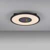 Leuchten-Direkt ASTRO Plafoniera LED Nero, 2-Luci, Telecomando, Cambia colore