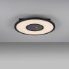 Leuchten-Direkt ASTRO Plafoniera LED Nero, 2-Luci, Telecomando, Cambia colore