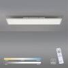 Leuchten-Direkt FLAT Plafoniera LED Bianco, 1-Luce, Telecomando