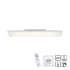 Leuchten-Direkt FLAT Plafoniera LED Bianco, 1-Luce, Telecomando