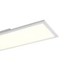 Leuchten-Direkt FLAT Plafoniera LED Bianco, 1-Luce, Telecomando