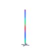 Leuchten-Direkt RINGO Lampada da terra LED Argento, 1-Luce, Telecomando, Cambia colore