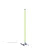 Leuchten-Direkt RINGO Lampada da terra LED Argento, 1-Luce, Telecomando, Cambia colore