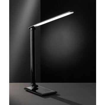 Wofi TUBAC Lampada da tavolo LED Nero, 1-Luce