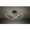 Wofi MADISON Plafoniera LED Nero, 1-Luce, Telecomando