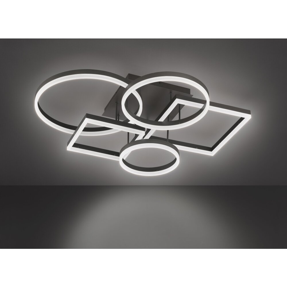 Wofi VAASA Plafoniera LED Grigio, 5-Luci main product photo