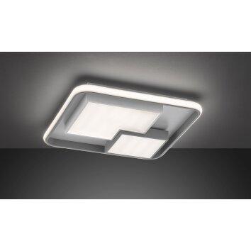 Wofi FELA Plafoniera LED Grigio, Bianco, 3-Luci