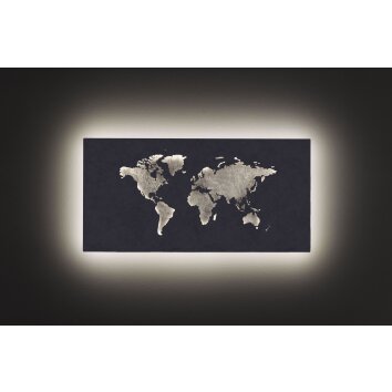 Wofi LINDA Applique LED Grigio, Argento, 1-Luce