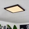 Canditas Plafoniera LED Nero, 1-Luce