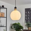 Tuvalu Lampadario a sospensione Ottone, Nero, 1-Luce