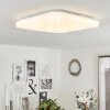 Melres Plafoniera LED Bianco, 1-Luce