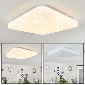 Melres Plafoniera LED Bianco, 1-Luce