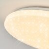 Melres Plafoniera LED Bianco, 1-Luce