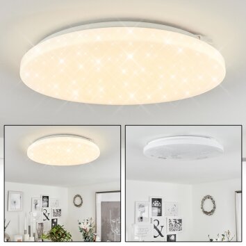 Melres Plafoniera LED Bianco, 1-Luce