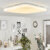 Melres Plafoniera LED Bianco, 1-Luce