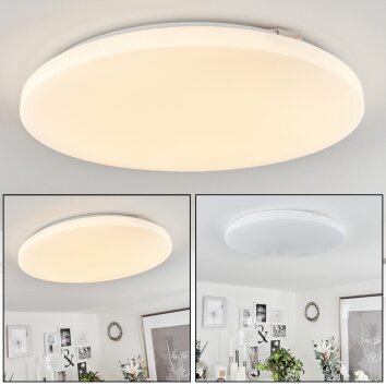 Melres Plafoniera LED Bianco, 1-Luce