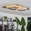 Huallilemu Plafoniera LED Oro, Nero, 1-Luce